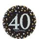 Sparkling Celebration 40th Birthday Tableware Kit for 8 Guests